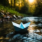 Бумажный кораблик.