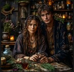 Ведунья и Зельевар.